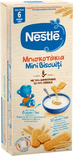 Mini Biscuiti pentru copii de la +6 luni, 180g, Nestle