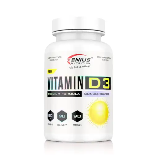 Vitamina D3, 90 tablete, Genius Nutrition